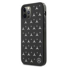 Заредете изображение във визуализатора на галерията – Mercedes MEHCP12MESPBK iPhone 12/12 Pro 6,1" czarny/black hardcase Silver Stars Pattern - TopMag
