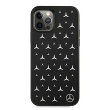 Заредете изображение във визуализатора на галерията – Mercedes MEHCP12MESPBK iPhone 12/12 Pro 6,1" czarny/black hardcase Silver Stars Pattern - TopMag

