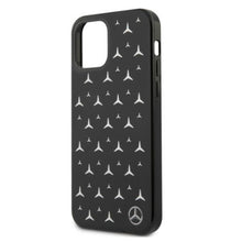 Заредете изображение във визуализатора на галерията – Mercedes MEHCP12MESPBK iPhone 12/12 Pro 6,1" czarny/black hardcase Silver Stars Pattern - TopMag

