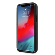 Заредете изображение във визуализатора на галерията – Mercedes MEHCP12MPSQBK iPhone 12/12 Pro 6,1" czarny/black hardcase Leather Stars Pattern - TopMag
