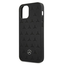 Заредете изображение във визуализатора на галерията – Mercedes MEHCP12MPSQBK iPhone 12/12 Pro 6,1" czarny/black hardcase Leather Stars Pattern - TopMag
