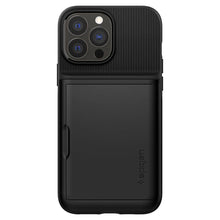 Заредете изображение във визуализатора на галерията – Spigen Slim Armor CS Case Cover for iPhone 13 Pro Armor Cover Card Wallet Black - TopMag
