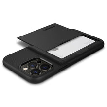 Заредете изображение във визуализатора на галерията – Spigen Slim Armor CS Case Cover for iPhone 13 Pro Max Armor Cover Card Wallet Black - TopMag
