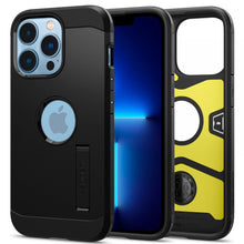 Заредете изображение във визуализатора на галерията – Spigen Tough Armor case cover for iPhone 13 Pro armored cover stand black - TopMag
