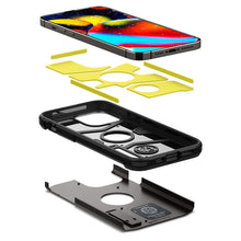 Заредете изображение във визуализатора на галерията – Spigen Tough Armor case cover for iPhone 13 Pro armored cover stand black - TopMag
