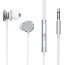 Заредете изображение във визуализатора на галерията – Joyroom Wired Series JR-EW03 wired in-ear headphones - silver
