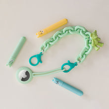 Заредете изображение във визуализатора на галерията – Color Chain (rope) colorful chain phone holder pendant for backpack wallet green - TopMag

