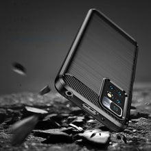 Заредете изображение във визуализатора на галерията – Carbon Case Flexible Cover Sleeve for Xiaomi Redmi 10 black - TopMag
