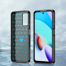 Заредете изображение във визуализатора на галерията – Carbon Case Flexible Cover Sleeve for Xiaomi Redmi 10 black - TopMag
