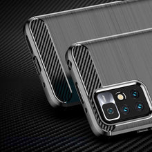 Заредете изображение във визуализатора на галерията – Carbon Case Flexible Cover Sleeve for Xiaomi Redmi 10 black - TopMag
