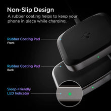 Заредете изображение във визуализатора на галерията – SPIGEN PF2004 POWERARC WIRELESS CHARGER 15W BLACK
