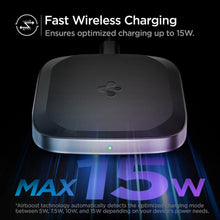 Заредете изображение във визуализатора на галерията – SPIGEN PF2004 POWERARC WIRELESS CHARGER 15W BLACK
