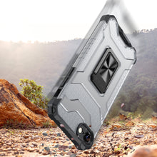Заредете изображение във визуализатора на галерията – Crystal Ring Case Tough Hybrid Case Cover + Magnetic Holder for iPhone SE 2022 / SE 2020 / iPhone 8 / iPhone 7 black - TopMag

