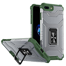 Заредете изображение във визуализатора на галерията – Crystal Ring Case Kickstand Tough Rugged Cover for iPhone 8 Plus / iPhone 7 Plus green - TopMag
