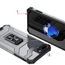 Заредете изображение във визуализатора на галерията – Crystal Ring Case Kickstand Tough Rugged Cover for iPhone 8 Plus / iPhone 7 Plus green - TopMag
