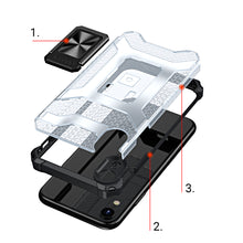 Заредете изображение във визуализатора на галерията – Crystal Ring Case Kickstand Tough Rugged Cover for iPhone XR blue - TopMag
