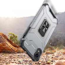 Заредете изображение във визуализатора на галерията – Crystal Ring Case Kickstand Tough Rugged Cover for iPhone XR blue - TopMag

