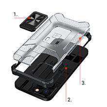 Заредете изображение във визуализатора на галерията – Crystal Ring Case Kickstand Tough Rugged Cover for iPhone 11 Pro black - TopMag
