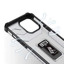 Заредете изображение във визуализатора на галерията – Crystal Ring Case Kickstand Tough Rugged Cover for iPhone 11 Pro black - TopMag
