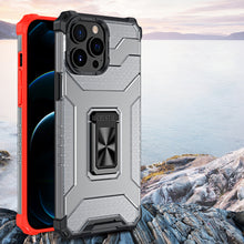 Заредете изображение във визуализатора на галерията – Crystal Ring Case Kickstand Tough Rugged Cover for iPhone 11 Pro Max black - TopMag
