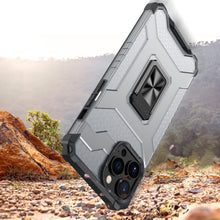Заредете изображение във визуализатора на галерията – Crystal Ring Case Kickstand Tough Rugged Cover for iPhone 11 Pro Max black - TopMag
