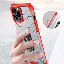 Заредете изображение във визуализатора на галерията – Crystal Ring Case Kickstand Tough Rugged Cover for iPhone 11 Pro Max black - TopMag
