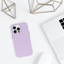 Заредете изображение във визуализатора на галерията – MagSafe Leather Case Iphone 13 Pro Violet
