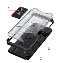 Заредете изображение във визуализатора на галерията – Crystal Ring Case Kickstand Tough Rugged Cover for Samsung Galaxy A32 5G red - TopMag
