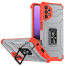Заредете изображение във визуализатора на галерията – Crystal Ring Case Kickstand Tough Rugged Cover for Samsung Galaxy A32 5G red - TopMag
