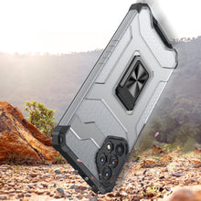Заредете изображение във визуализатора на галерията – Crystal Ring Case Kickstand Tough Rugged Cover for Samsung Galaxy A32 5G red - TopMag
