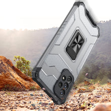 Заредете изображение във визуализатора на галерията – Crystal Ring Case Kickstand Tough Rugged Cover for Samsung Galaxy A72 4G red - TopMag
