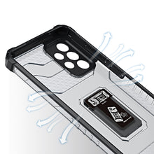 Заредете изображение във визуализатора на галерията – Crystal Ring Case Kickstand Tough Rugged Cover for Samsung Galaxy A72 4G red - TopMag
