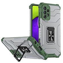 Заредете изображение във визуализатора на галерията – Crystal Ring Case Kickstand Tough Rugged Cover for Samsung Galaxy A72 4G green - TopMag
