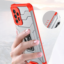 Заредете изображение във визуализатора на галерията – Crystal Ring Case Kickstand Tough Rugged Cover for Samsung Galaxy A72 4G green - TopMag
