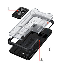 Заредете изображение във визуализатора на галерията – Crystal Ring Case Kickstand Tough Rugged Cover for Samsung Galaxy S21+ 5G (S21 Plus 5G) green - TopMag
