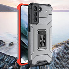 Заредете изображение във визуализатора на галерията – Crystal Ring Case Kickstand Tough Rugged Cover for Samsung Galaxy S21+ 5G (S21 Plus 5G) green - TopMag
