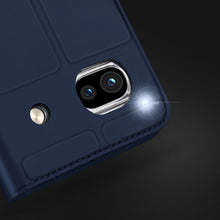 Заредете изображение във визуализатора на галерията – Dux Ducis Skin Pro Case for Google Pixel 7a Flip Card Wallet Stand Blue
