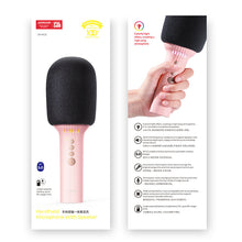 Заредете изображение във визуализатора на галерията – Joyroom wireless karaoke microphone with Bluetooth 5.0 speaker 1200mAh pink (JR-MC5 Pink) - TopMag
