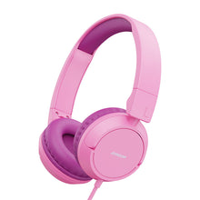 Заредете изображение във визуализатора на галерията – Joyroom on-ear headphones 3.5mm mini jack for children children pink (JR-HC1 pink) - TopMag
