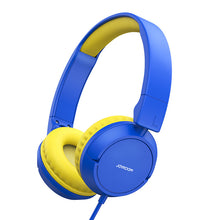 Заредете изображение във визуализатора на галерията – Joyroom on-ear headphones 3.5mm mini jack for children kids blue (JR-HC1 blue) - TopMag

