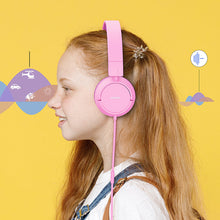 Заредете изображение във визуализатора на галерията – Joyroom on-ear headphones 3.5mm mini jack for children kids blue (JR-HC1 blue) - TopMag
