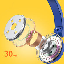 Заредете изображение във визуализатора на галерията – Joyroom on-ear headphones 3.5mm mini jack for children kids blue (JR-HC1 blue) - TopMag
