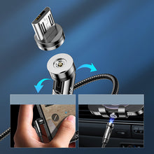 Заредете изображение във визуализатора на галерията – Joyroom 3in1 magnetic cable USB - Lightning / USB Type C / micro USB charging cable 2.4A 1.2m black (S-1224X2 LCM black) - TopMag

