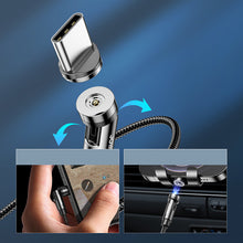 Заредете изображение във визуализатора на галерията – Joyroom 3in1 magnetic cable USB - Lightning / USB Type C / micro USB charging cable 2.4A 1.2m black (S-1224X2 LCM black) - TopMag
