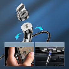 Заредете изображение във визуализатора на галерията – Joyroom 3in1 magnetic cable USB - Lightning / USB Type C / micro USB charging cable 2.4A 1.2m black (S-1224X2 LCM black) - TopMag
