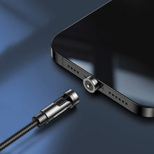 Заредете изображение във визуализатора на галерията – Joyroom magnetic USB - USB Type C charging cable 2,4A 1,2m black (S-1224X2 C black) - TopMag
