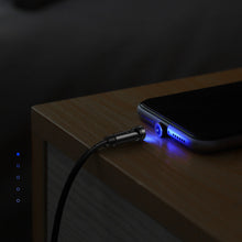 Заредете изображение във визуализатора на галерията – Joyroom magnetic USB - USB Type C charging cable 2,4A 1,2m black (S-1224X2 C black) - TopMag
