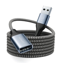 Заредете изображение във визуализатора на галерията – Joyroom USB 2.0 (female) - USB (male) Extension Cable 2m grey (S-2030N13 grey) - TopMag
