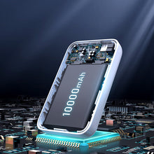 Заредете изображение във визуализатора на галерията – Joyroom Power Bank 10000mAh 20W Power Delivery Quick Charge 15W Magnetic Qi Wireless Charger for iPhone Compatible with MagSafe white (JR-W020 white) - TopMag
