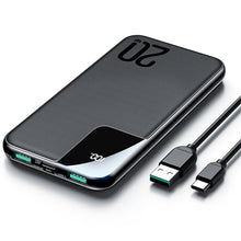 Заредете изображение във визуализатора на галерията – Joyroom Starchi powerbank 10000mAh 20W Power Delivery Quick Charge 2x USB / 1x USB Type C black (JR-QP190) - TopMag
